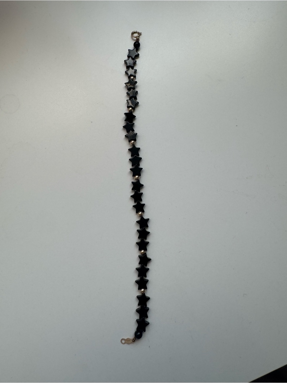 Black Star Link Onyx and 14Kt Bracelet - Women Jewelry